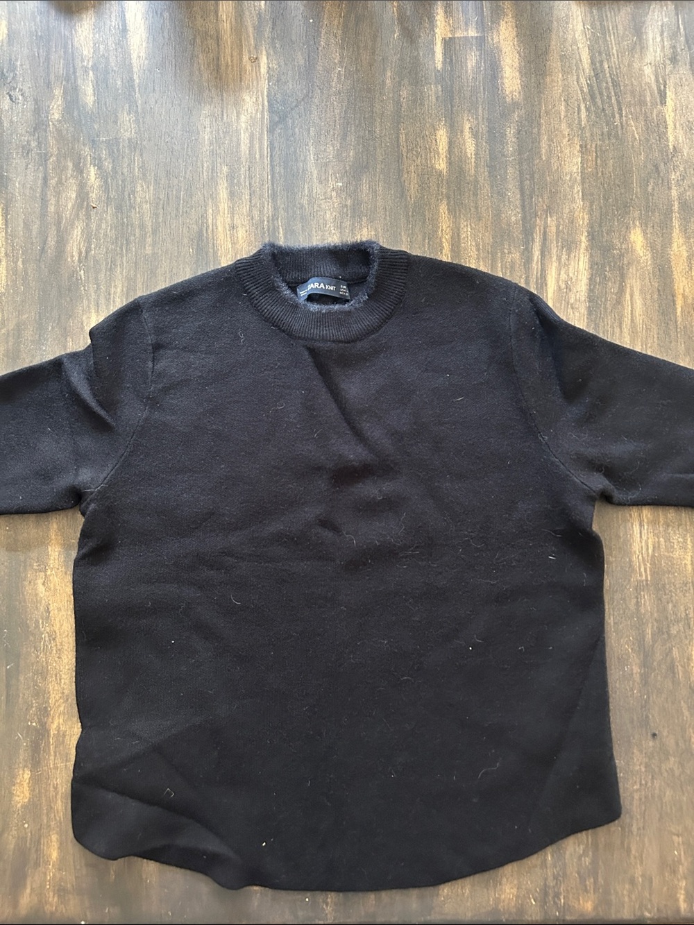 Zara Black Crewneck Sweater